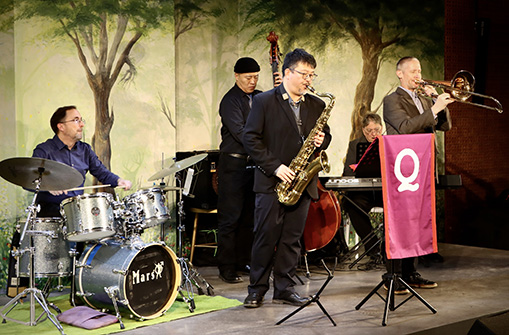 Ah-Q Jazz Arkestra at RASBJ annual dinner, November 11, 2023