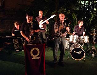 Ah-Q Jazz Arkestra at Eudora Station in 2014